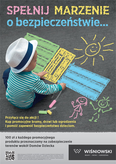 Kup promocyjny produkt marki WIŚNIOWSKI i wesprzyj domy dziecka Kup promocyjny produkt marki WIŚNIOWSKI i wesprzyj domy dziecka